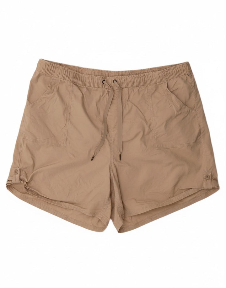 L.L.BEAN Womens Shorts 2XL W44  Beige Tencel