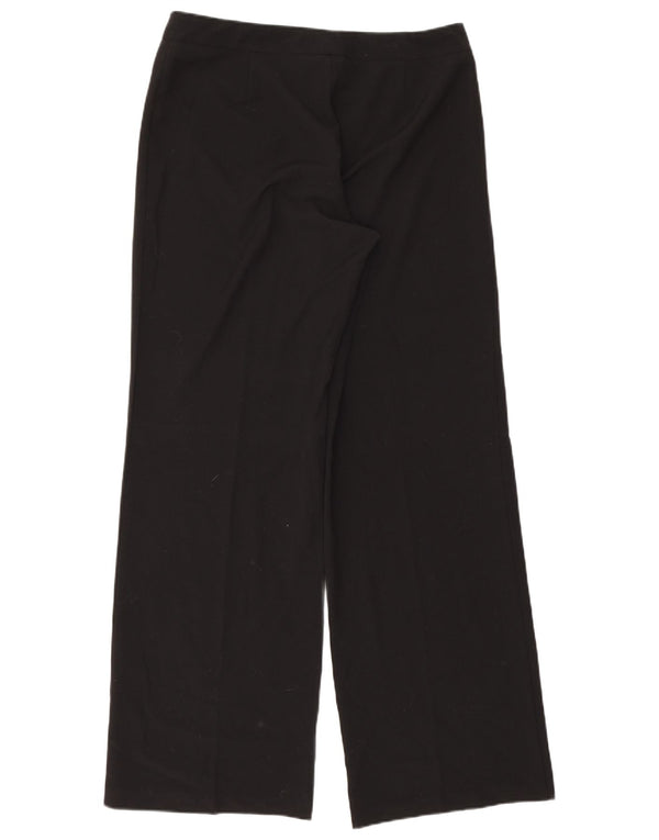 Marks & Spencer Womens Straight Casual Trousers UK 14 Large W34 L32 Black