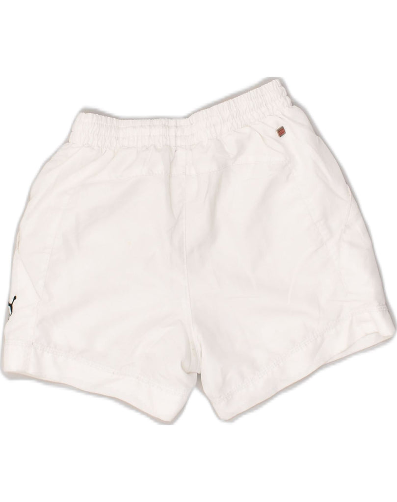 PUMA Boys Sport Shorts 5-6 Years White | Vintage Puma | Thrift | Second-Hand Puma | Used Clothing | Messina Hembry 