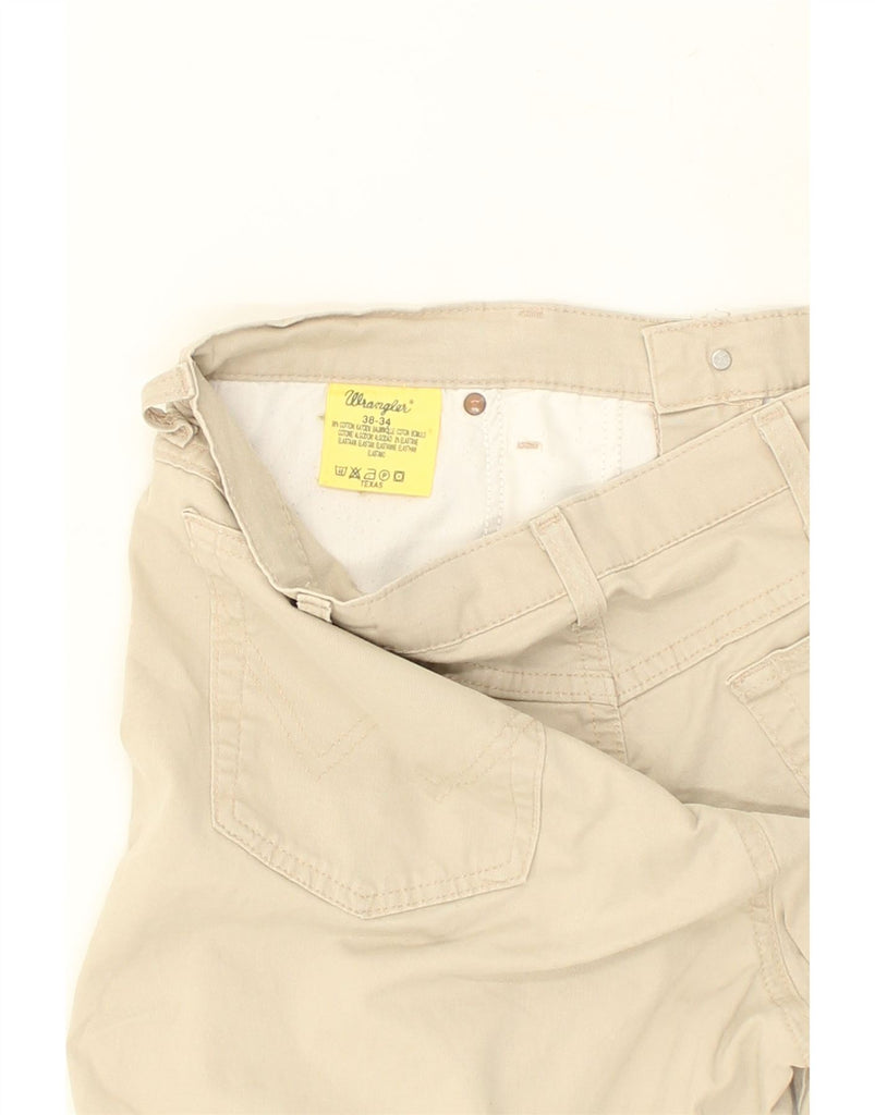 WRANGLER Mens Straight Casual Trousers W38 L34  Beige Cotton | Vintage Wrangler | Thrift | Second-Hand Wrangler | Used Clothing | Messina Hembry 