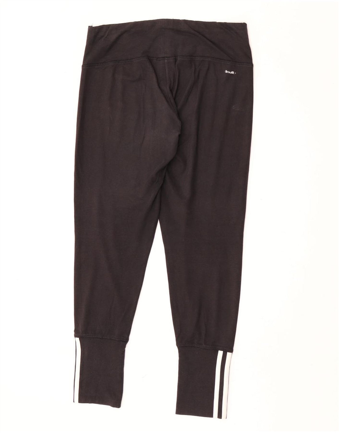 Adidas Womens Leggings UK 12/14 Medium Black Cotton