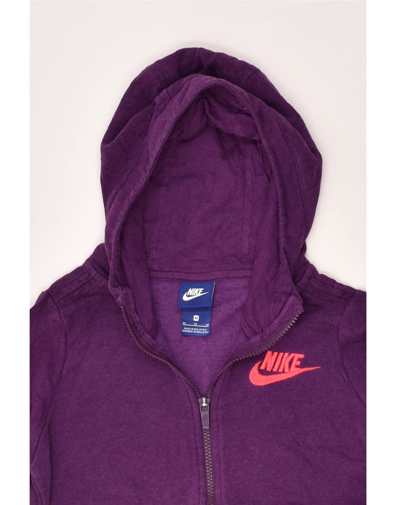 NIKE Girls Zip Hoodie Sweater 12-13 Years Medium Purple Cotton | Vintage Nike | Thrift | Second-Hand Nike | Used Clothing | Messina Hembry 