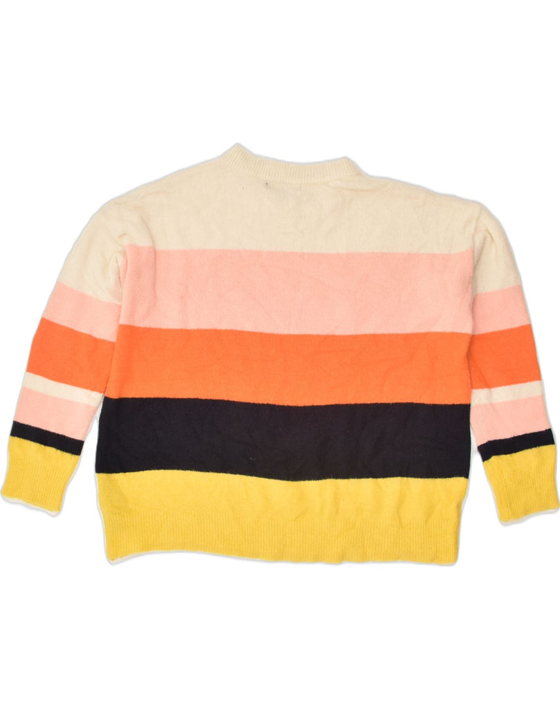 OASIS Womens Crew Neck Jumper Sweater UK 14 Medium Multicoloured Striped | Vintage Oasis | Thrift | Second-Hand Oasis | Used Clothing | Messina Hembry 