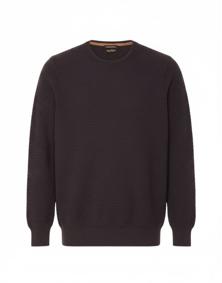 MASSIMO DUTTI Mens Crew Neck Jumper Sweater Small Navy Blue Cotton