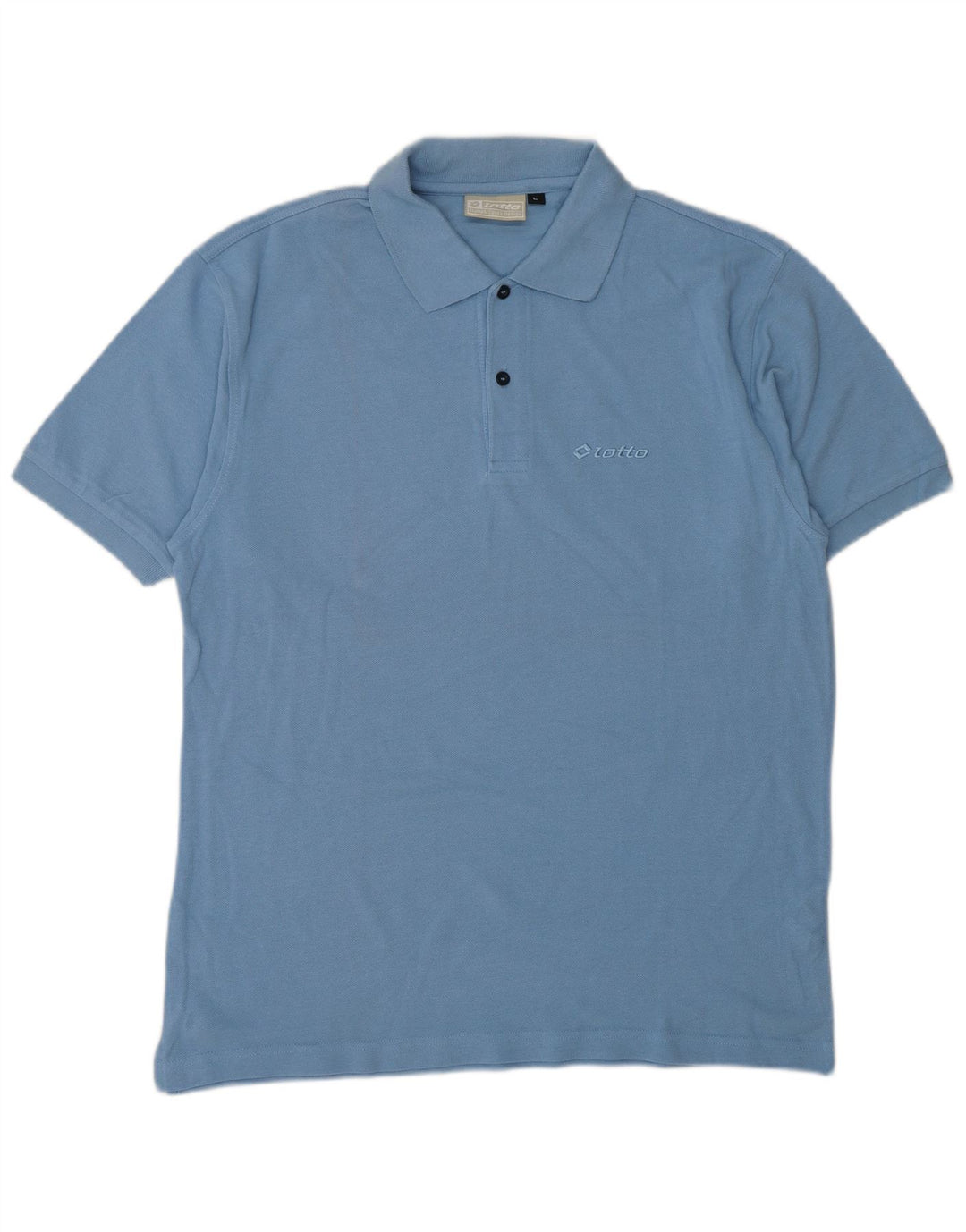 LOTTO Mens Polo Shirt Large Blue Cotton