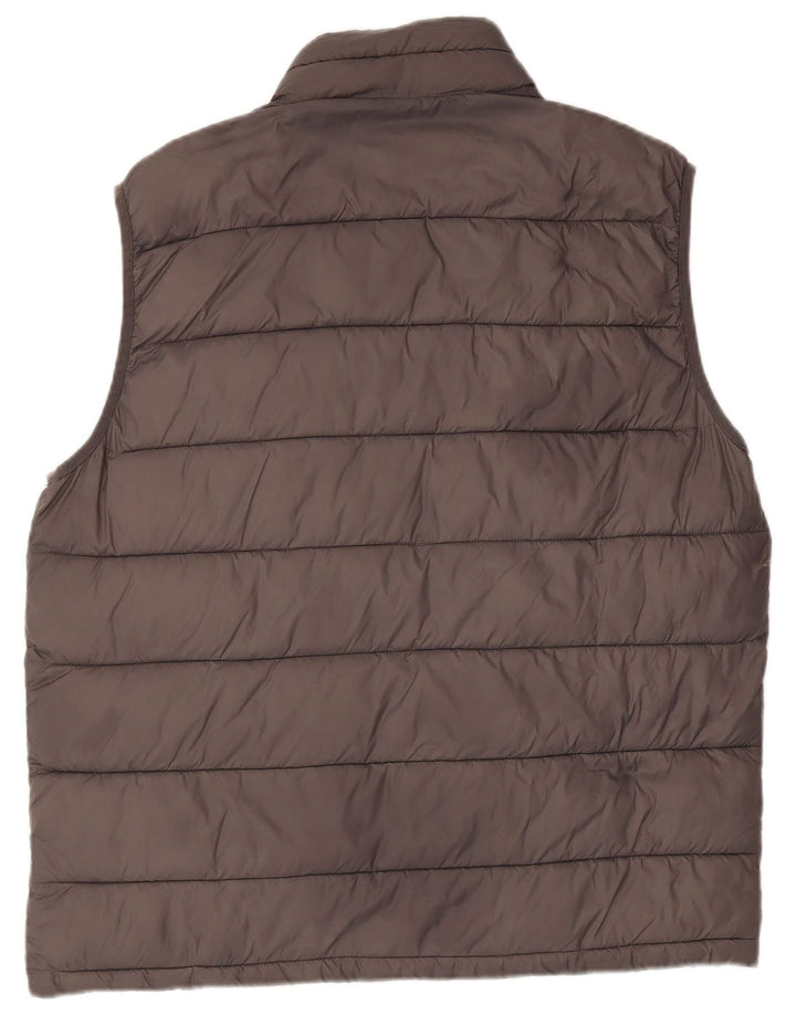 Jack Wills Mens Padded Gilet UK 40 Large Grey Nylon