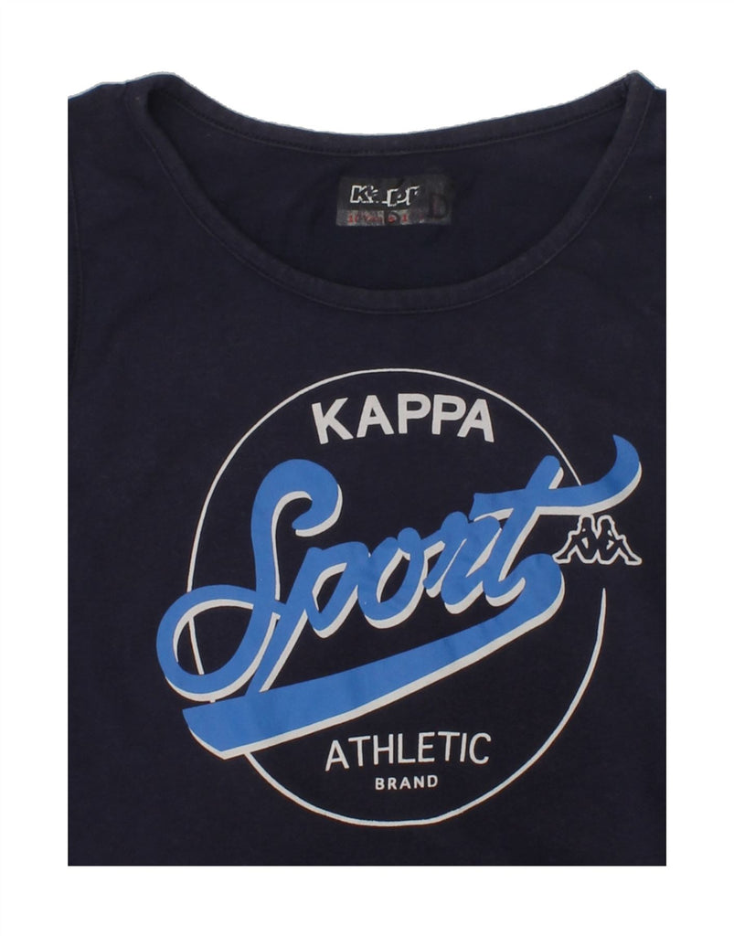 KAPPA Boys Graphic Vest Top 9-10 Years Navy Blue Cotton | Vintage Kappa | Thrift | Second-Hand Kappa | Used Clothing | Messina Hembry 