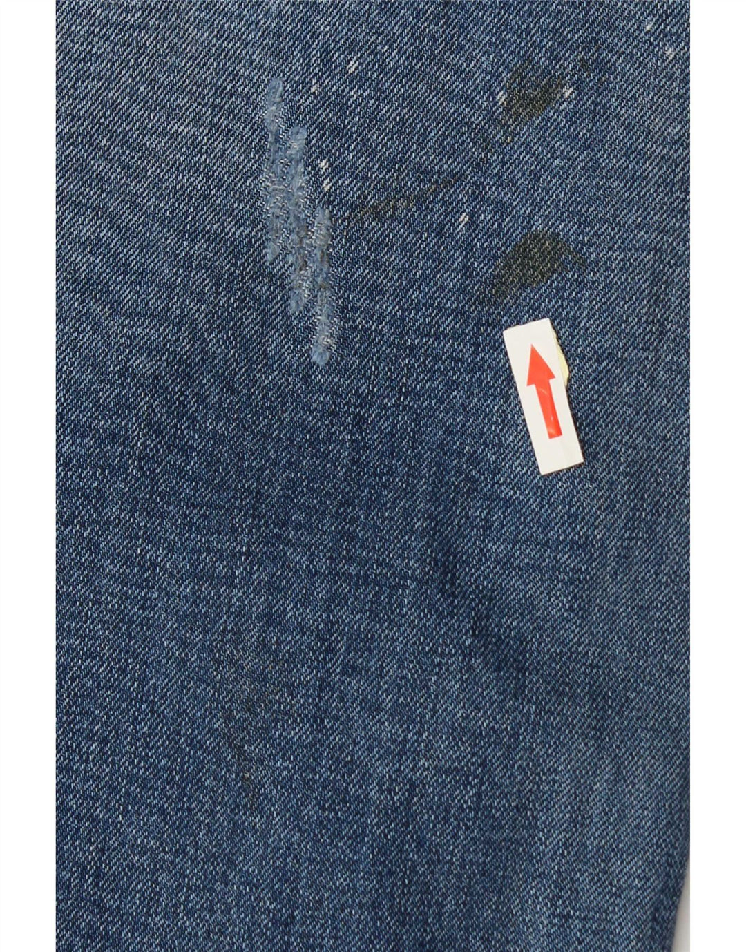 Diesel Mens Distressed Straight Jeans W34 L34 Blue Cotton
