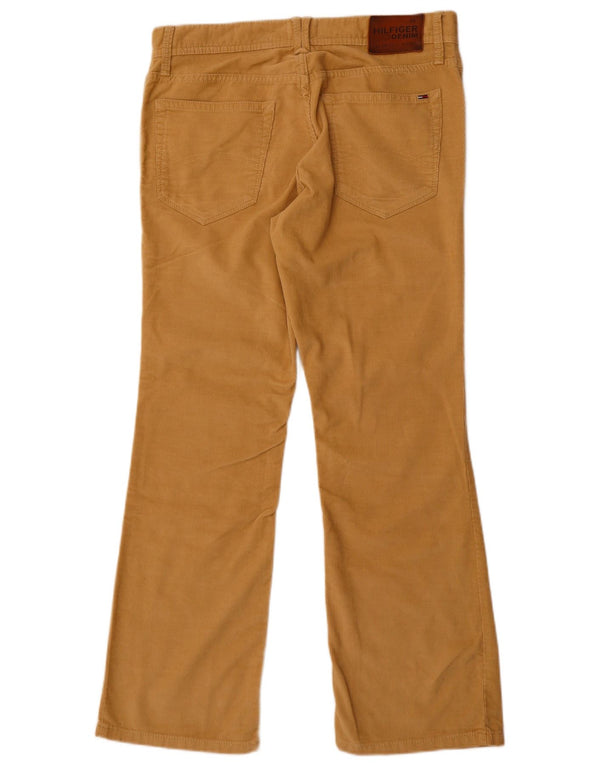 Tommy Hilfiger Mens Bootcut Corduroy Trousers  W34 L30 Beige Cotton