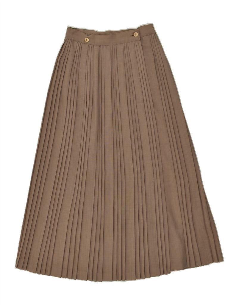 STEFANEL Womens Tall High Waist Knife Pleated Skirt IT 42 Medium W24 Grey | Vintage Stefanel | Thrift | Second-Hand Stefanel | Used Clothing | Messina Hembry 