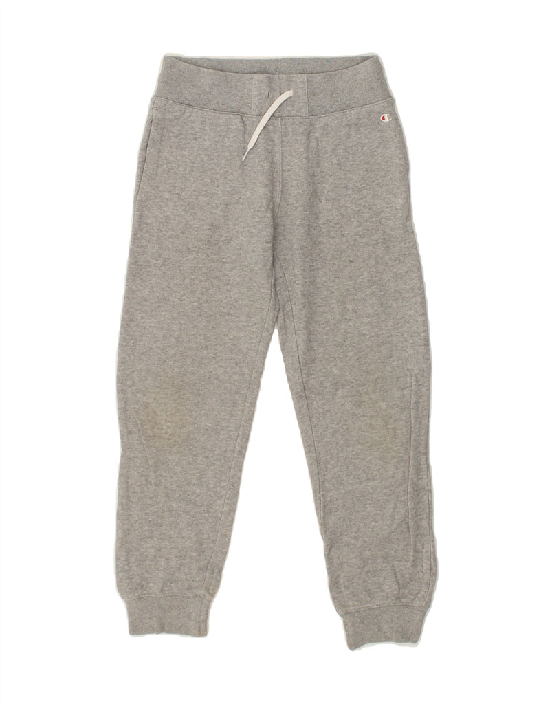 CHAMPION Girls Tracksuit Trousers Joggers 7-8 Years Small Grey Cotton | Vintage Champion | Thrift | Second-Hand Champion | Used Clothing | Messina Hembry 