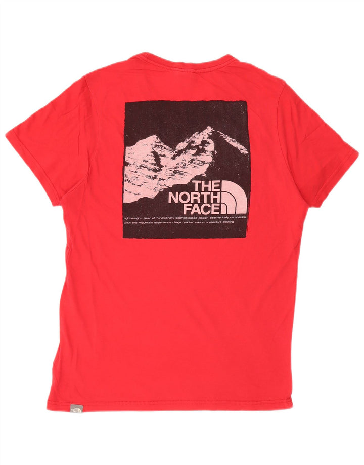 The North Face Mens Graphic T-Shirt Top Small Red Cotton