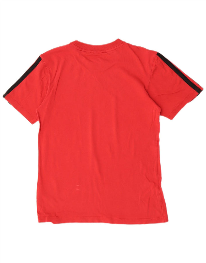 Adidas Boys T-Shirt Top 13-14 Years Red Cotton