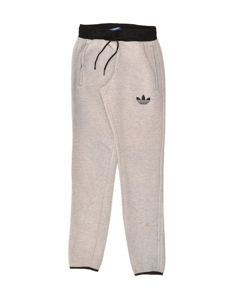 ADIDAS Mens Tracksuit Trousers Small Grey Cotton | Vintage Adidas | Thrift | Second-Hand Adidas | Used Clothing | Messina Hembry 