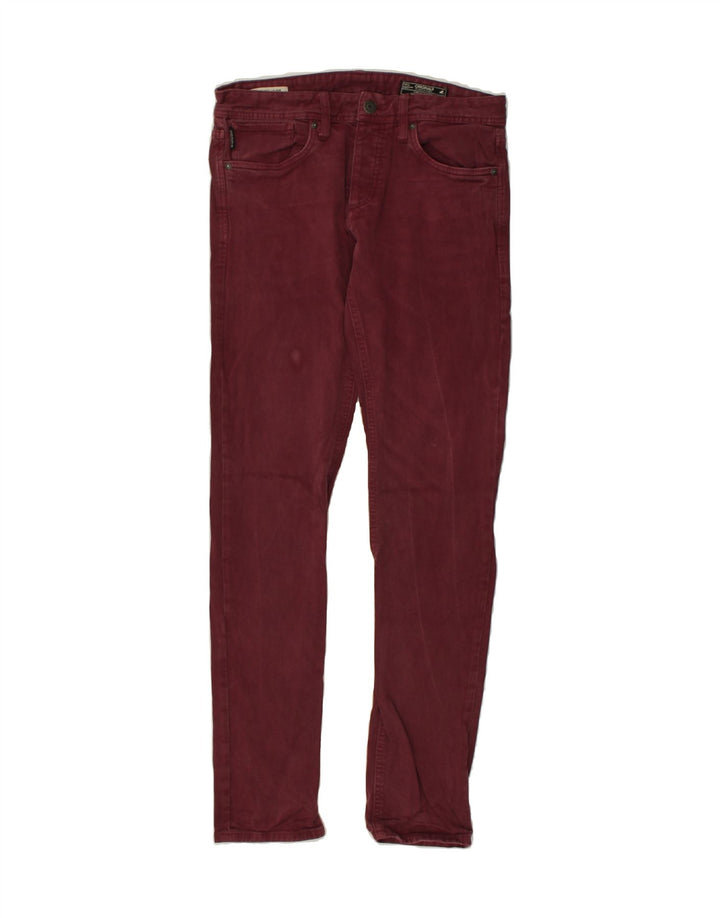 JACK & JONES Womens Originals Slim Jeans W32 L34 Maroon | Vintage Jack & Jones | Thrift | Second-Hand Jack & Jones | Used Clothing | Messina Hembry 