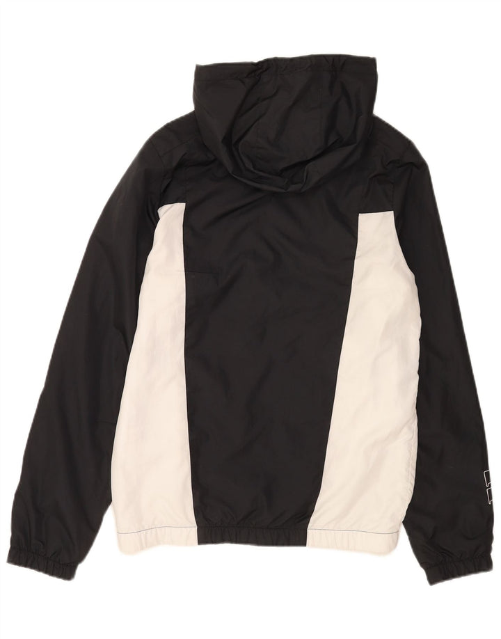 Ellesse Mens Graphic Hooded Tracksuit Top Jacket Small Black Colourblock