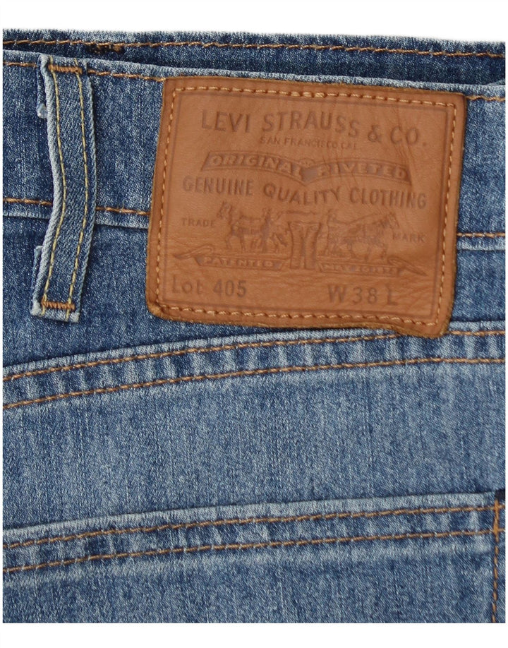 Levi's Mens 405 Denim Shorts  W38 XL Blue Cotton