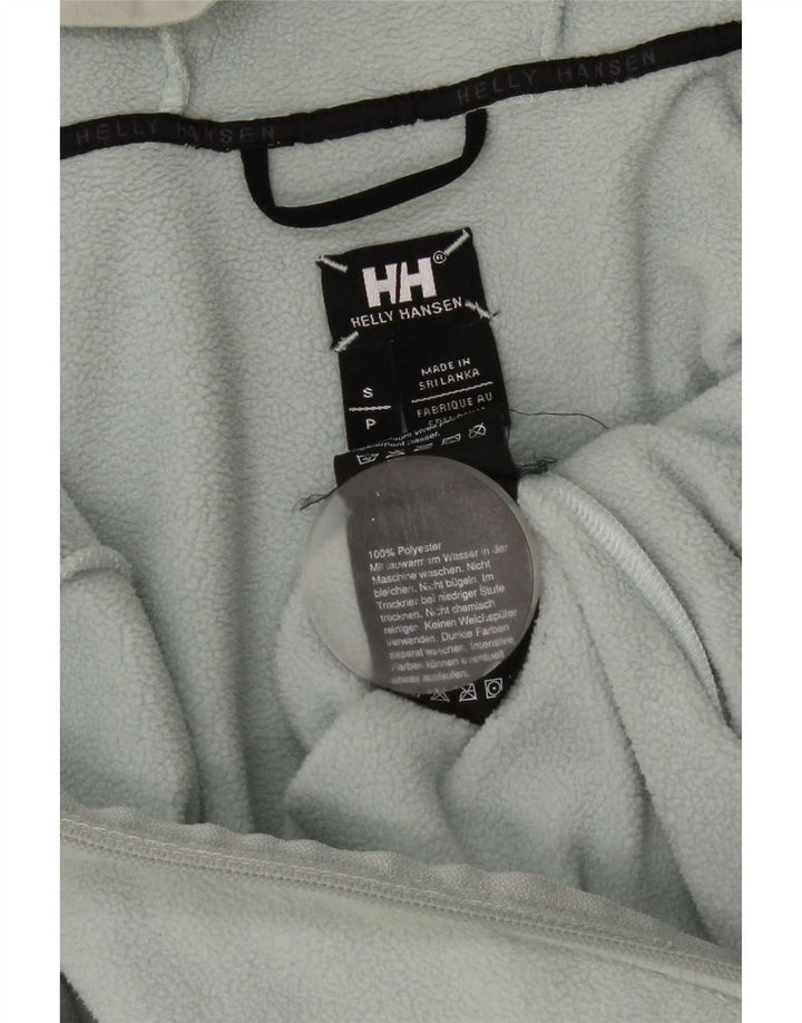 Helly Hansen Womens Crop Hooded Fleece Jacket UK 10 Small Blue Polyester
