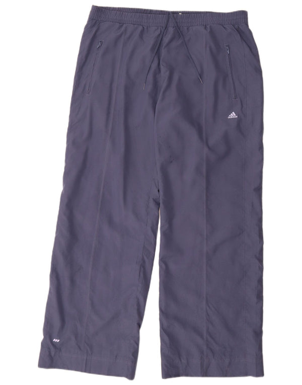 Adidas Womens Tracksuit Trousers UK 18 XL Navy Blue Polyester