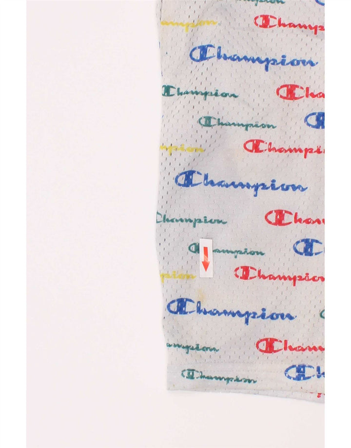 Champion Boys Graphic Sport Shorts 11-12 Years Large White Polyester