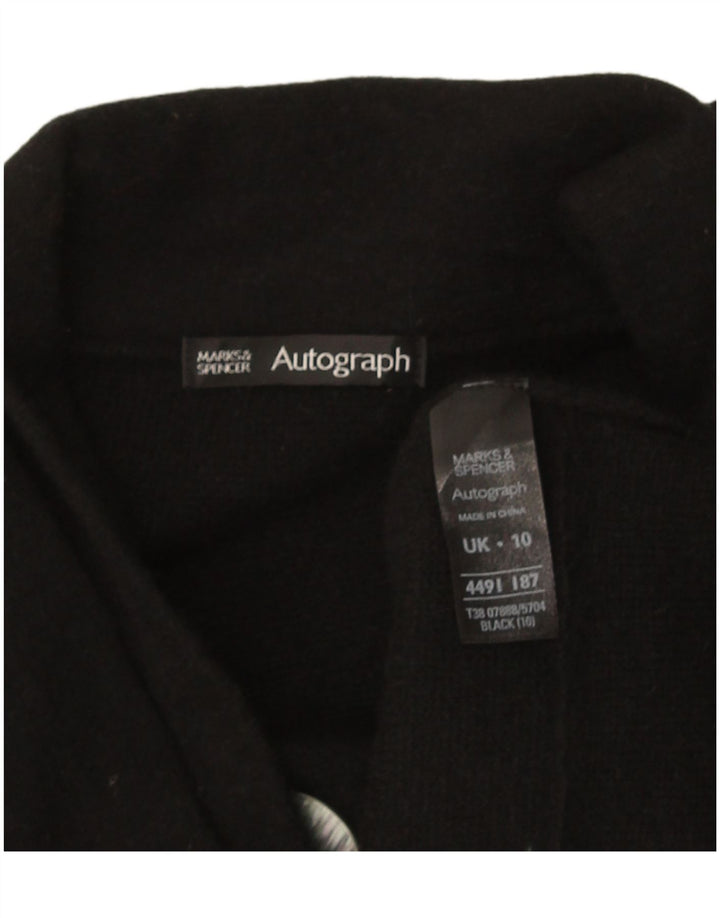 Marks & Spencer Womens Autograph Cardigan Sweater UK 10 Small Black