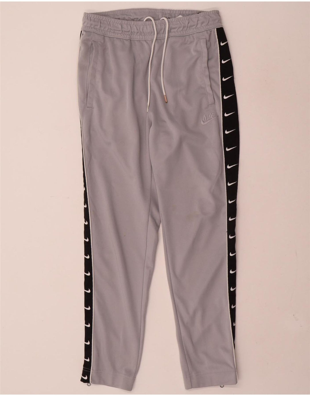 Nike Mens Graphic Tracksuit Trousers Small  Grey Colourblock Polyester