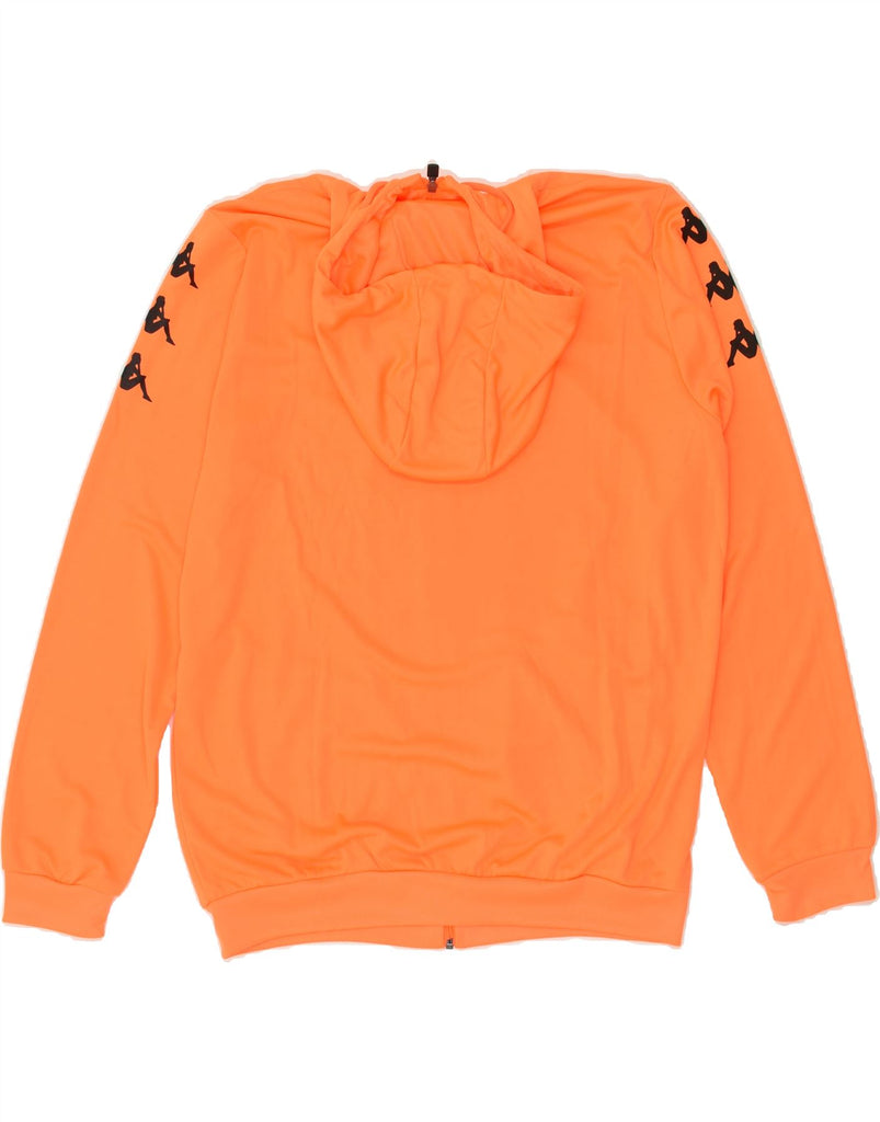 KAPPA Mens Graphic Zip Hoodie Sweater XL Orange Polyester | Vintage Kappa | Thrift | Second-Hand Kappa | Used Clothing | Messina Hembry 