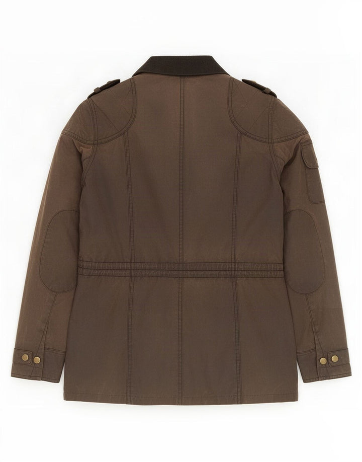 Barbour Womens Waxed Cotton Jacket UK 10 Small Brown