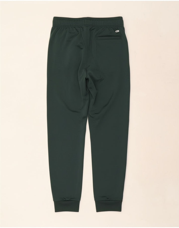 Adidas Boys Tracksuit Trousers Joggers 12-13 Years  Green Polyester
