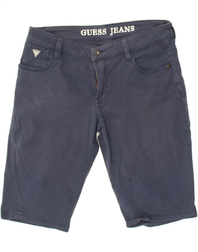 GUESS Girls Casual Shorts 13-14 Years W29 Navy Blue Cotton | Vintage Guess | Thrift | Second-Hand Guess | Used Clothing | Messina Hembry 