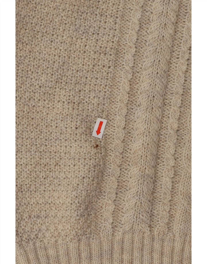 LES COPAINS Womens V-Neck Jumper Sweater UK 16 Large Grey