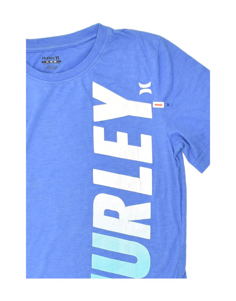 HURLEY Boys Graphic T-Shirt Top 13-14 Years XL Blue Cotton | Vintage Hurley | Thrift | Second-Hand Hurley | Used Clothing | Messina Hembry 