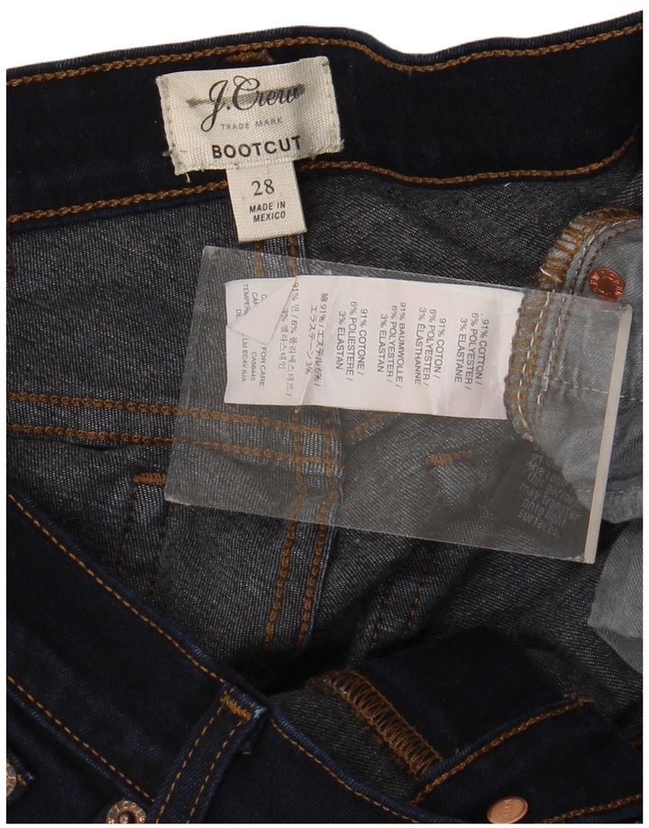 J. Crew Womens Bootcut Jeans W28 L32 Navy Blue Cotton