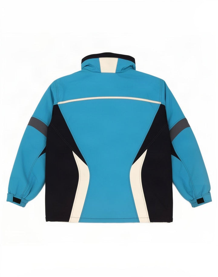 Colmar Mens Hooded Ski Jacket EU 42 XS Blue Colourblock
