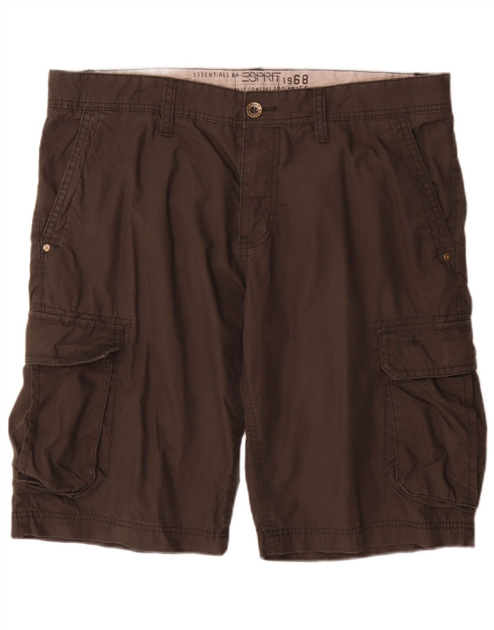 Esprit Mens Cargo Shorts Large W36 Grey Cotton