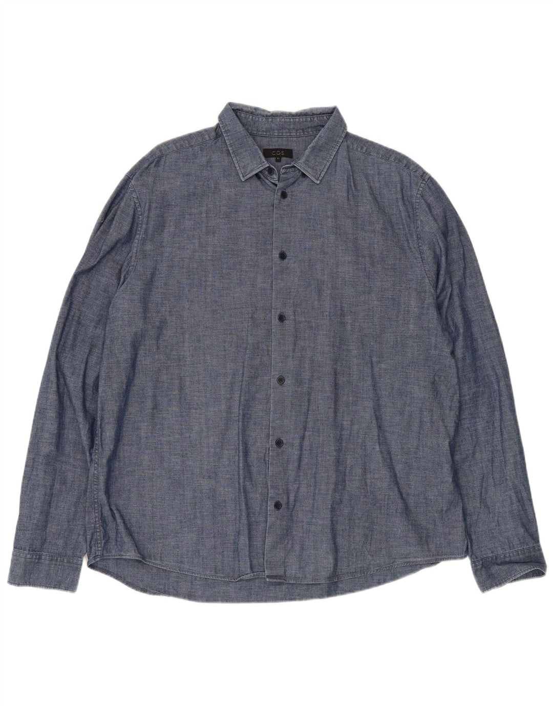 Cos Mens Shirt XL Blue Cotton