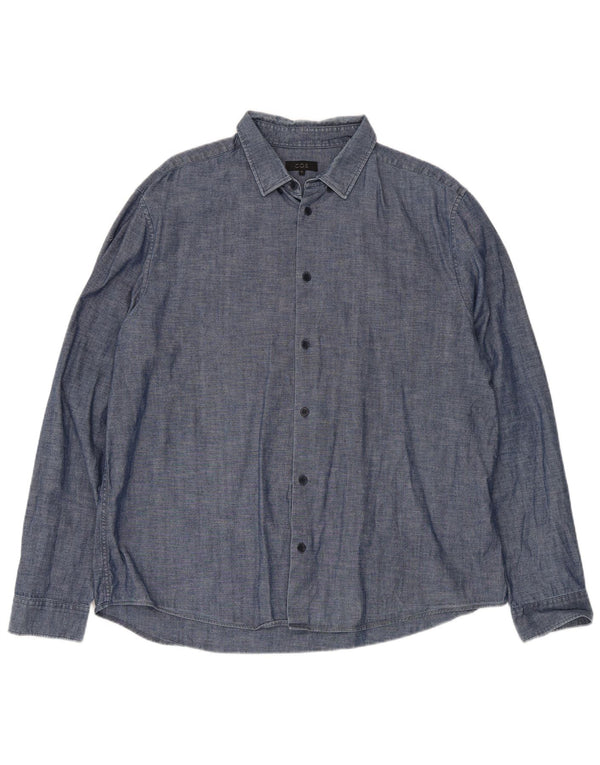 Cos Mens Shirt XL Blue Cotton