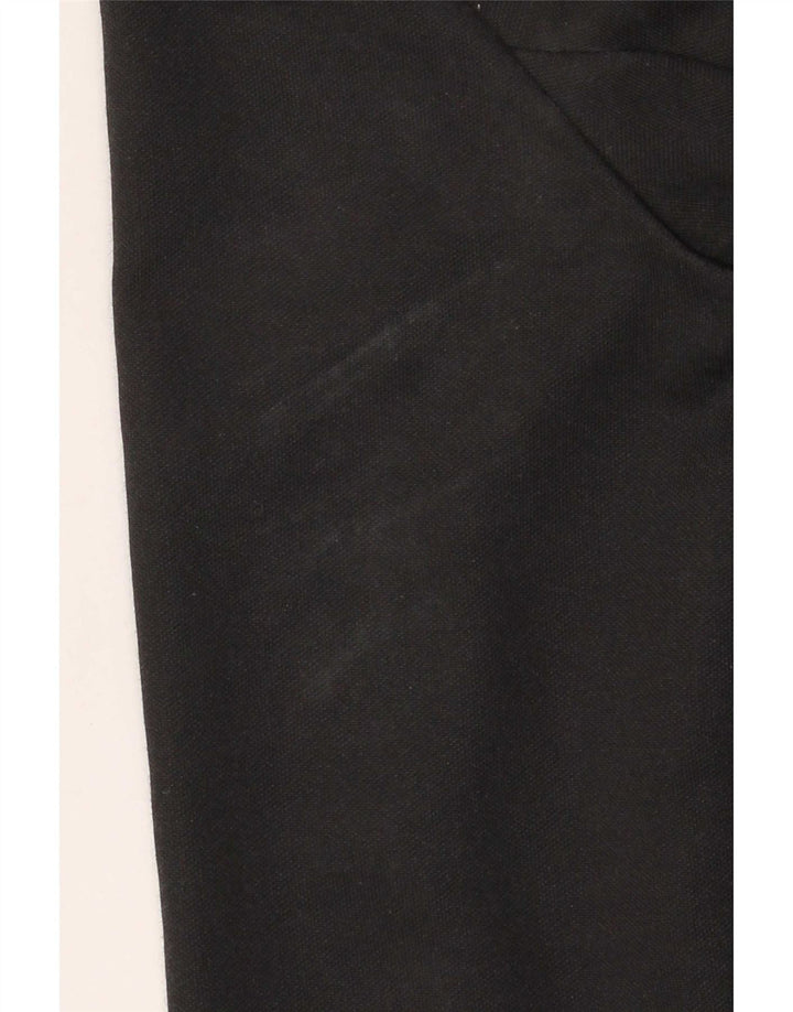Adidas Womens Tracksuit Top Jacket UK 8 Small Black Cotton