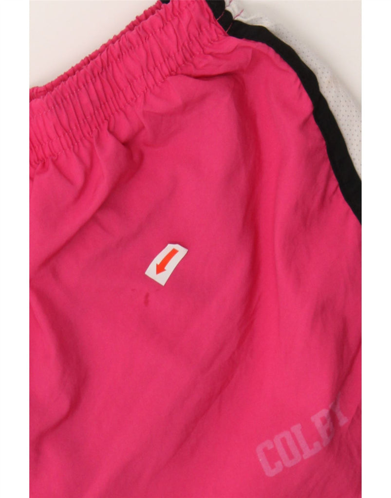 NIKE Womens Dri Fit Sport Shorts UK 8 Small  Pink Colourblock Polyester Vintage Nike and Second-Hand Nike from Messina Hembry 