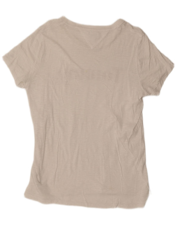 Tommy Hilfiger Womens Graphic T-Shirt Top UK 18 XL White Cotton