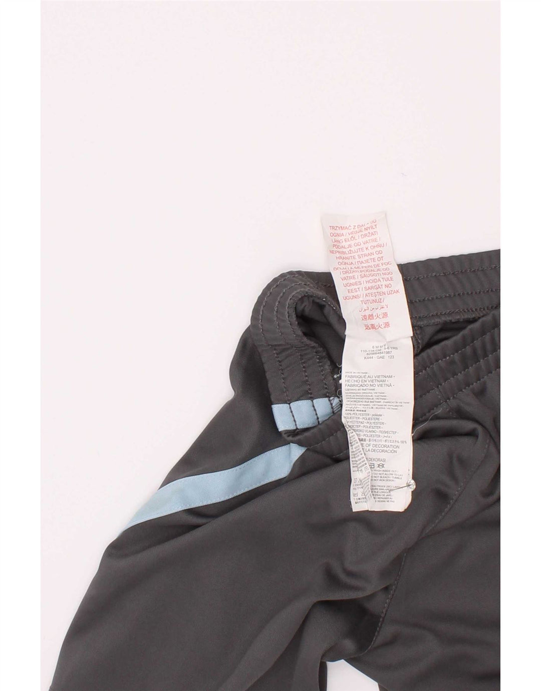 Nike Boys Sport Shorts 5-6 Years Grey Colourblock Polyester