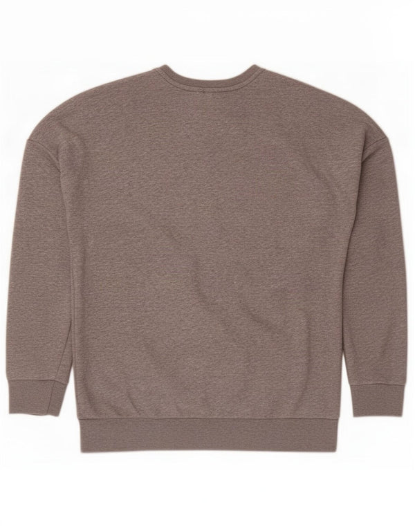 Adidas Girls Graphic Oversized Sweatshirt Jumper 13-14 Years Grey Cotton
