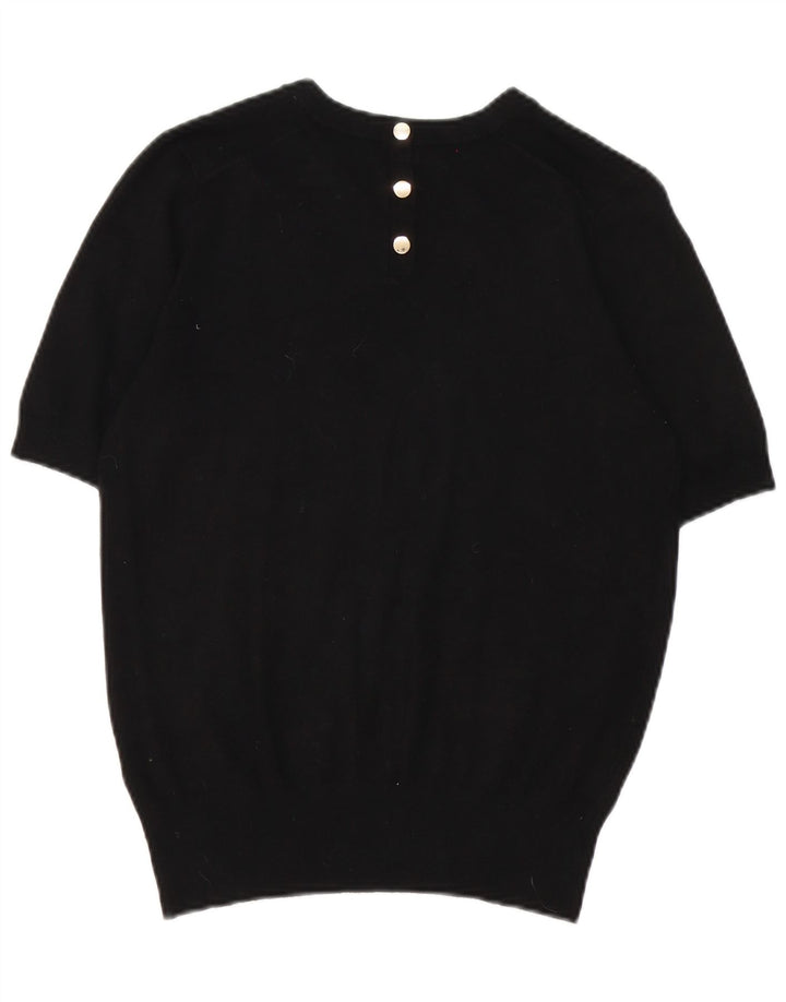 Zara Womens T-Shirt Top UK 14 Medium Black