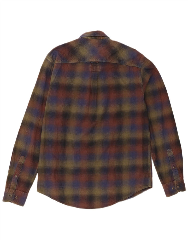 Timberland Mens Regular Fit Flannel Shirt Medium Multicoloured Check Cotton
