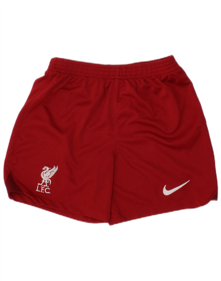 NIKE Boys Liverpool Sport Shorts 6-7 Years Large  Red Polyester