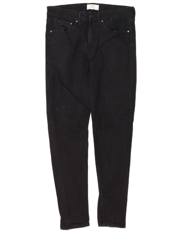 Marks & Spencer Mens Skinny Jeans W32 L31 Black Cotton