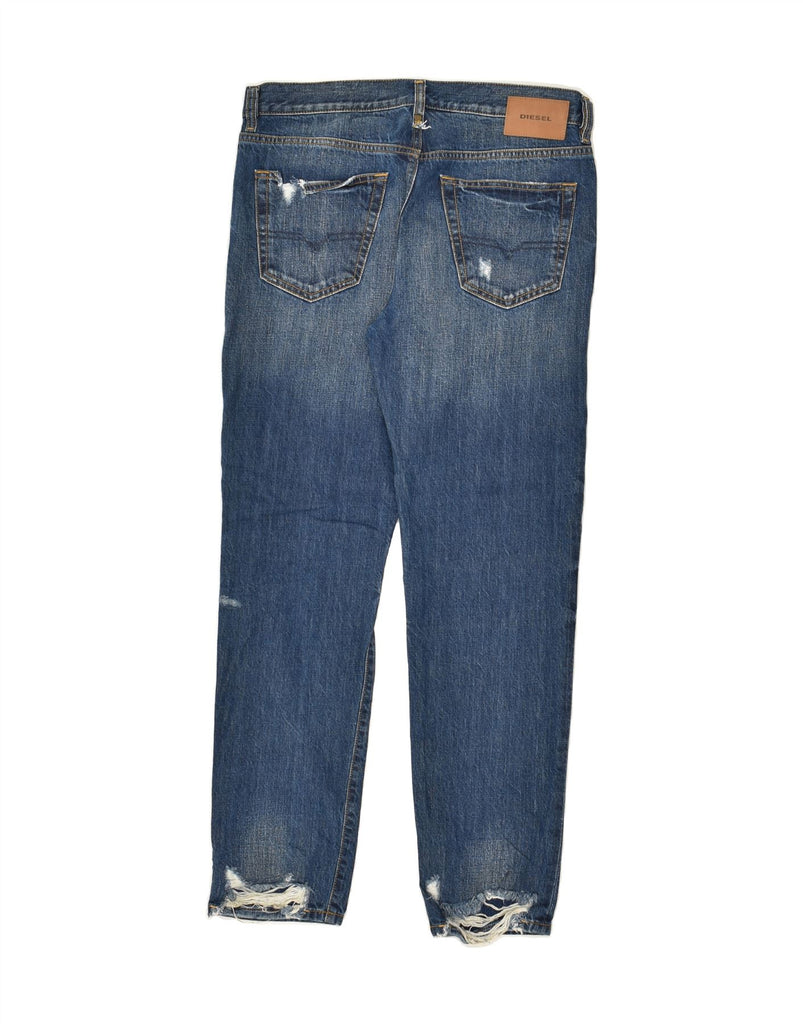 DIESEL Mens Distressed Skinny Jeans W31 L30 Blue Cotton | Vintage Diesel | Thrift | Second-Hand Diesel | Used Clothing | Messina Hembry 