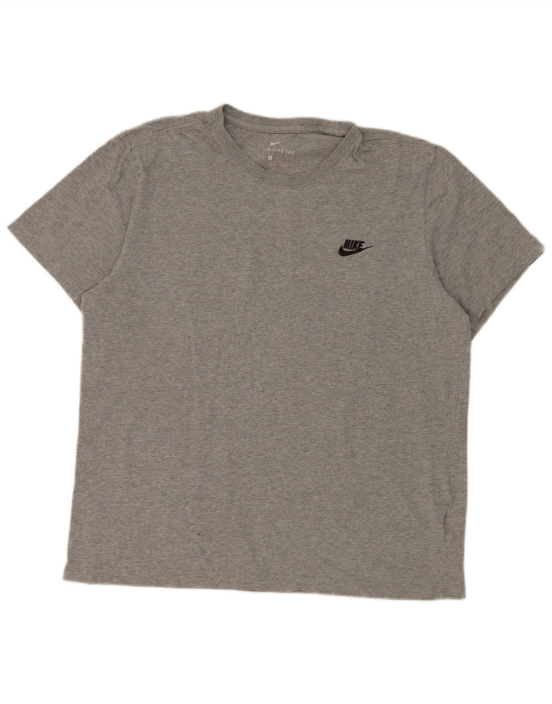 Nike Mens T-Shirt Top Large Grey Cotton