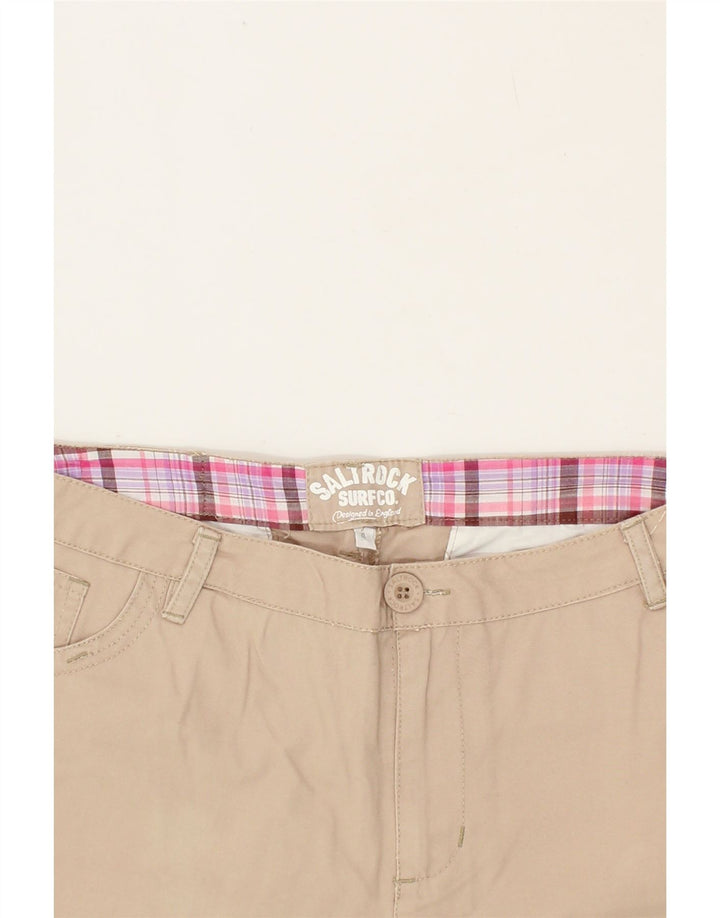 SALTROCK Womens Straight Capri Trousers W36 L21 Beige Cotton Vintage Saltrock and Second-Hand Saltrock from Messina Hembry 