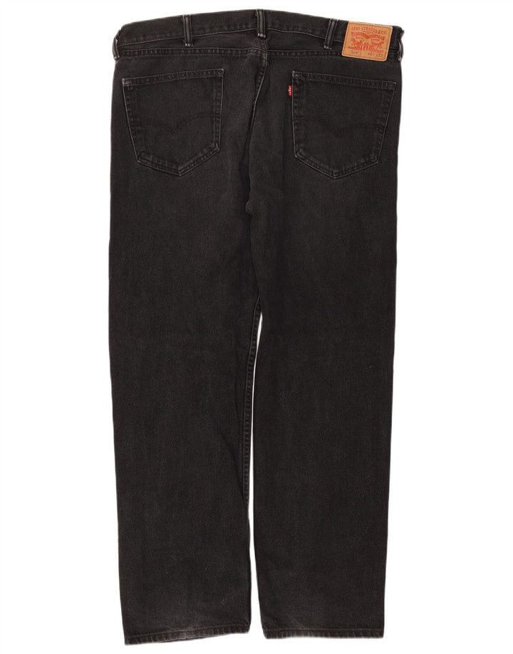 Levi's Mens 505 Straight Jeans W40 L32 Black Cotton